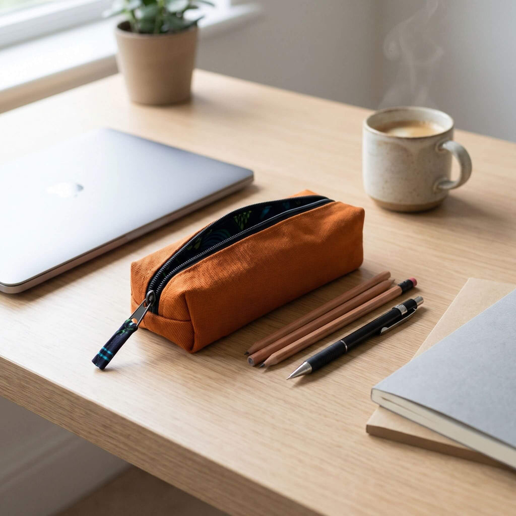 Canvas Pencil Pouch, Zipper Pencil Bag Case Pouches La Vie Bien Canvas Pencil Pouch, Zipper Pencil Bag Case
