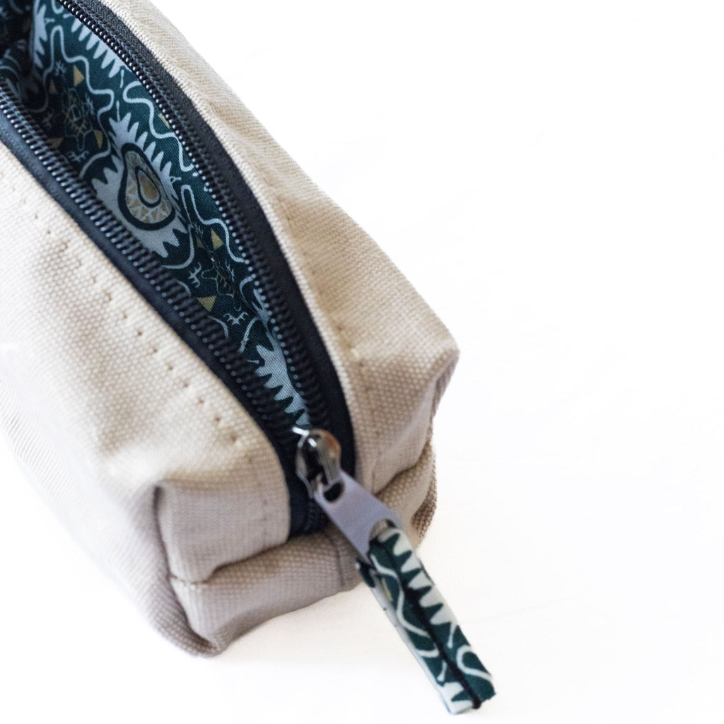 Canvas Pencil Pouch, Zipper Pencil Bag Case Pouches La Vie Bien Canvas Pencil Pouch, Zipper Pencil Bag Case