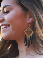 Cape Fringe Earrings by Fair Anita