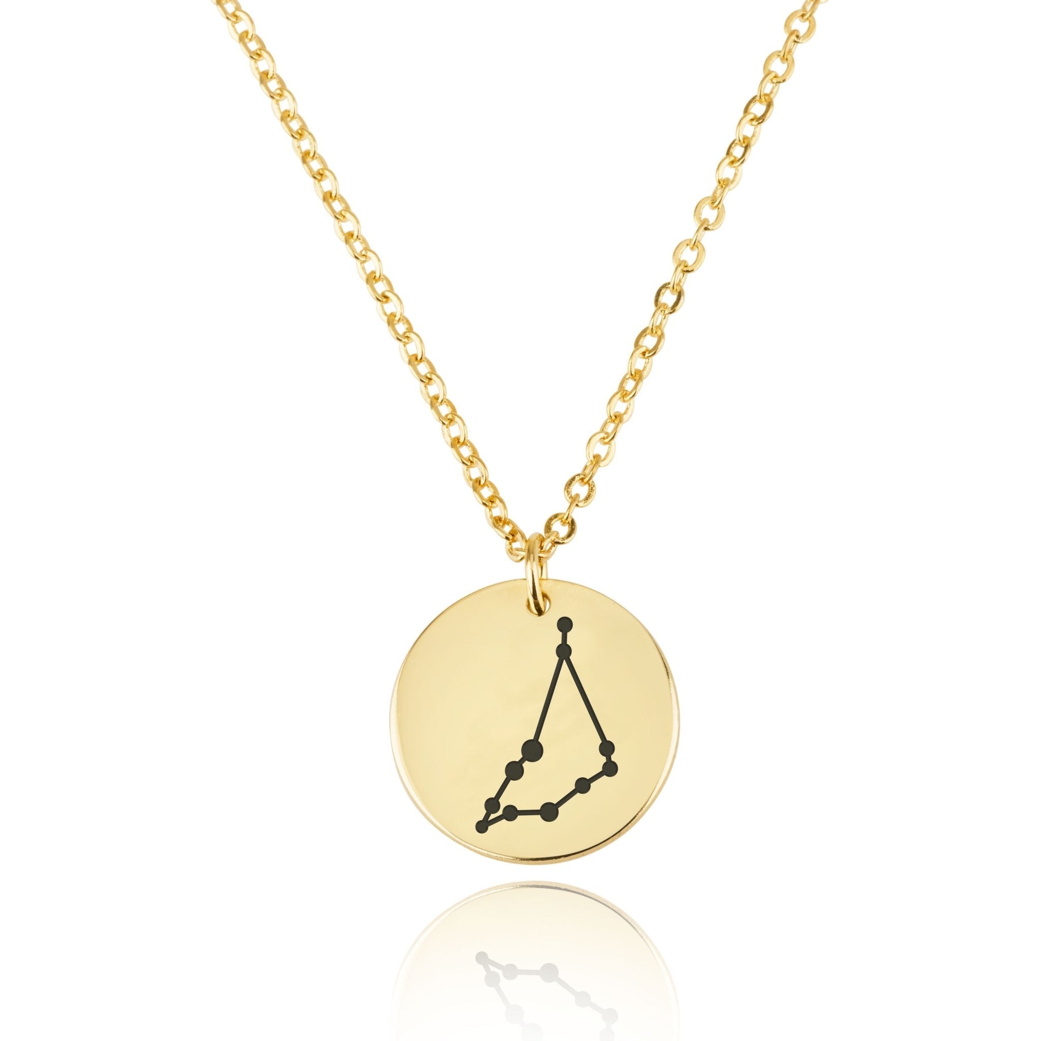 Capricorn Celestial Constellation Disk Necklace La Vie Bien Capricorn Celestial Constellation Disk Necklace