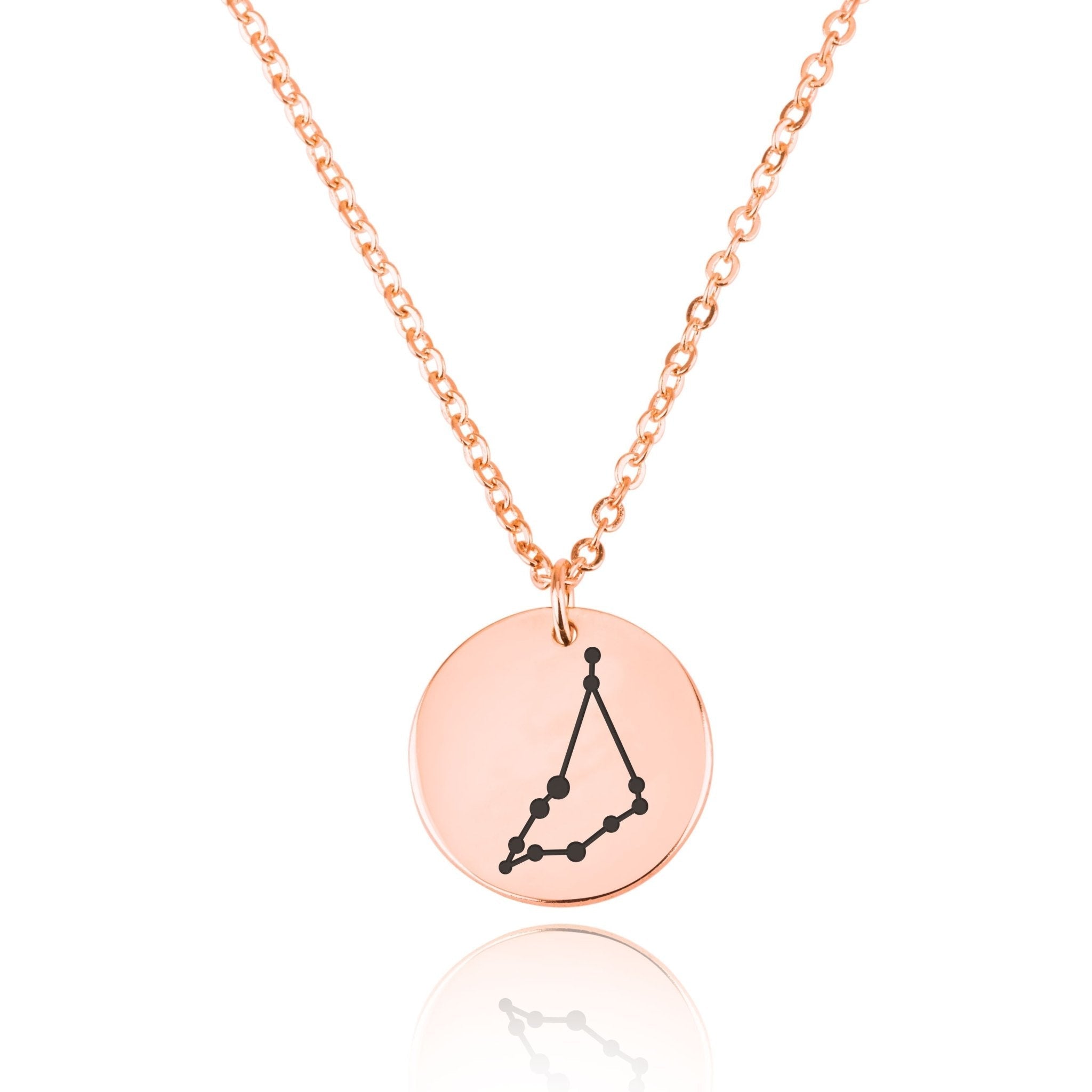 Capricorn Celestial Constellation Disk Necklace La Vie Bien Capricorn Celestial Constellation Disk Necklace