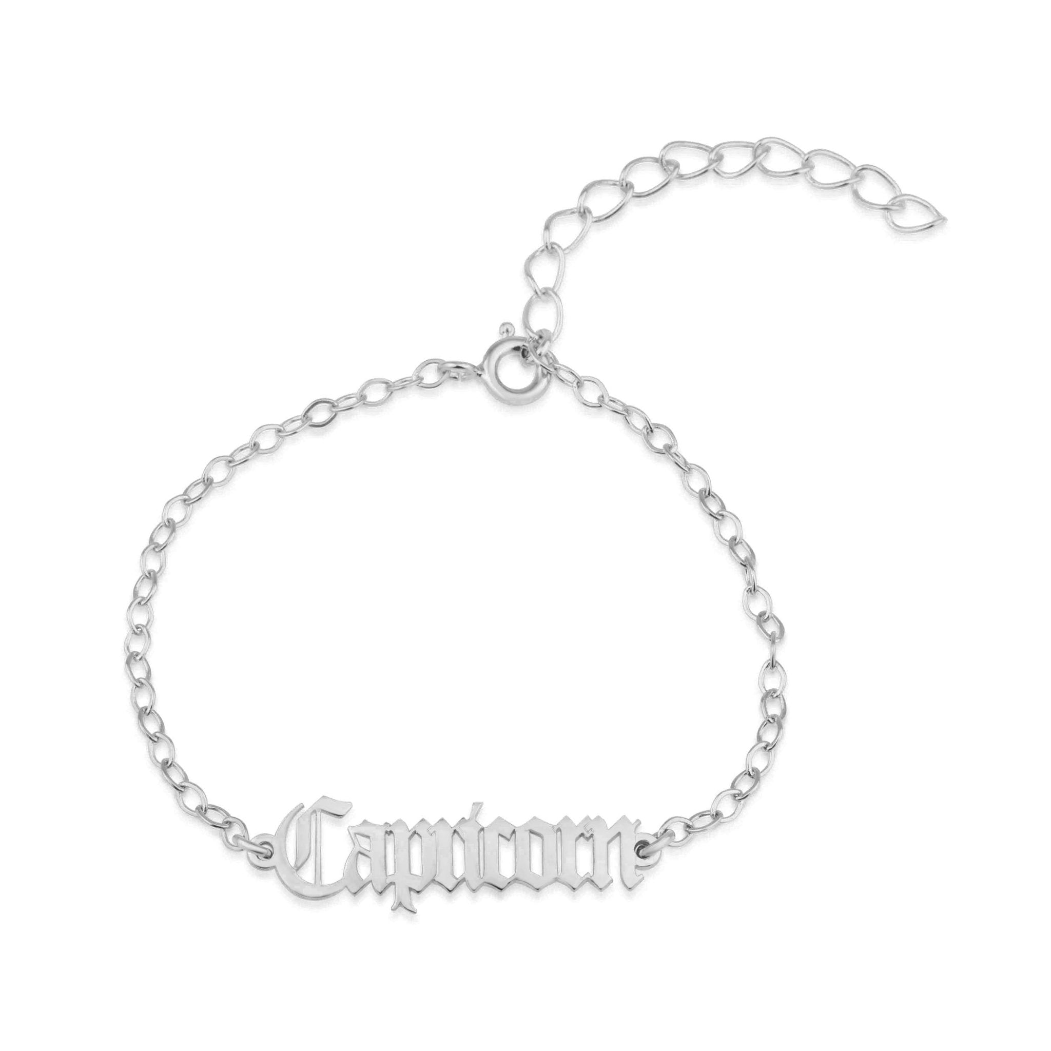 Capricorn Script Bracelet La Vie Bien Capricorn Script Bracelet