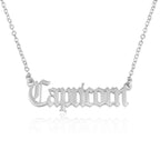 Capricorn Script Necklace La Vie Bien Capricorn Script Necklace