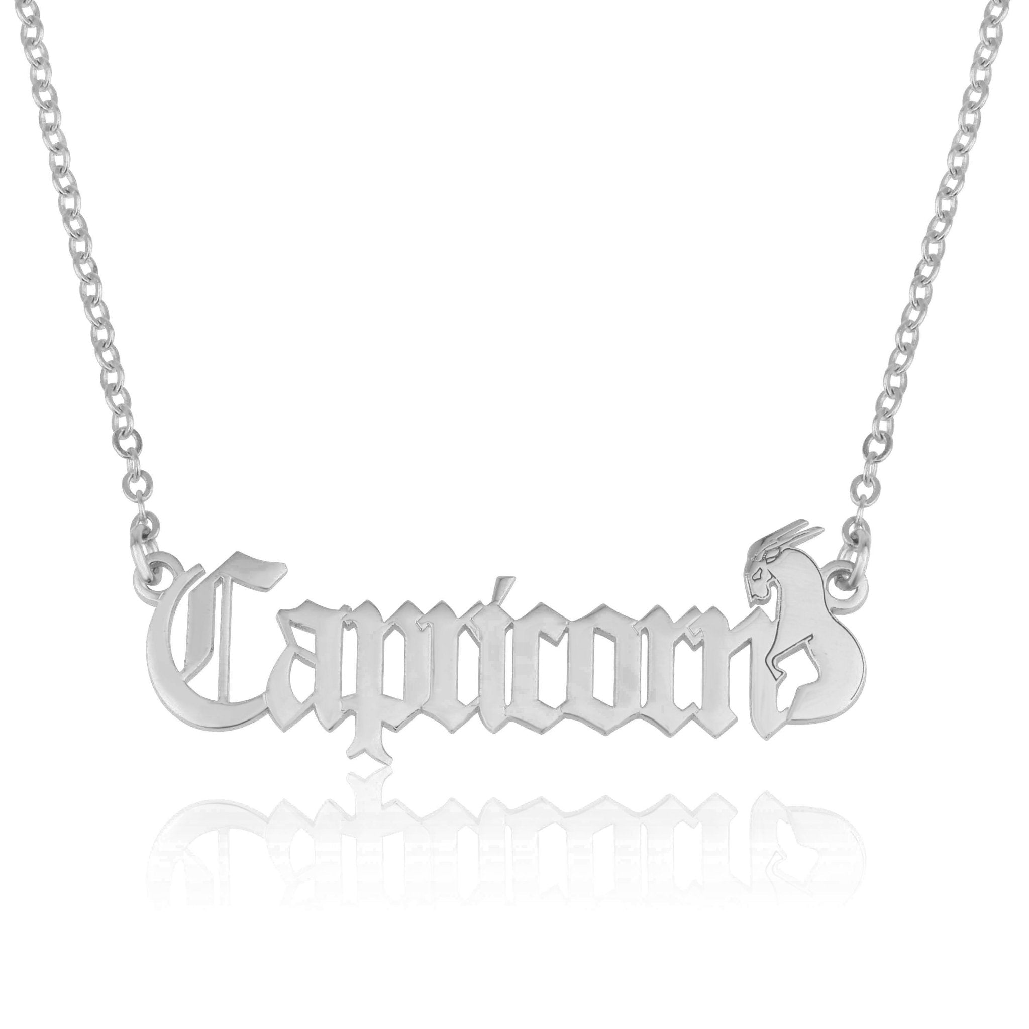 Capricorn Symbol Necklace La Vie Bien Capricorn Symbol Necklace