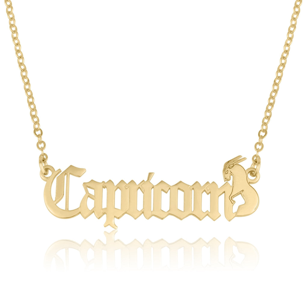 Capricorn Symbol Necklace La Vie Bien Capricorn Symbol Necklace