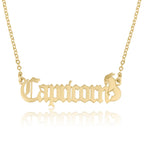 Capricorn Symbol Necklace La Vie Bien Capricorn Symbol Necklace