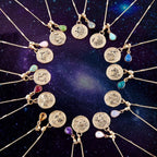 Capricorn - Zodiac Blue Lapis Golden Charm Necklace by Barse Jewelry