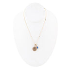 Capricorn - Zodiac Blue Lapis Golden Charm Necklace by Barse Jewelry