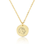 Capricorn Zodiac Disk Necklace La Vie Bien Capricorn Zodiac Disk Necklace