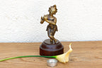 Captivating Indian Bronze Krishna on a Custom Stand Accents La Vie Bien Captivating Indian Bronze Krishna on a Custom Stand