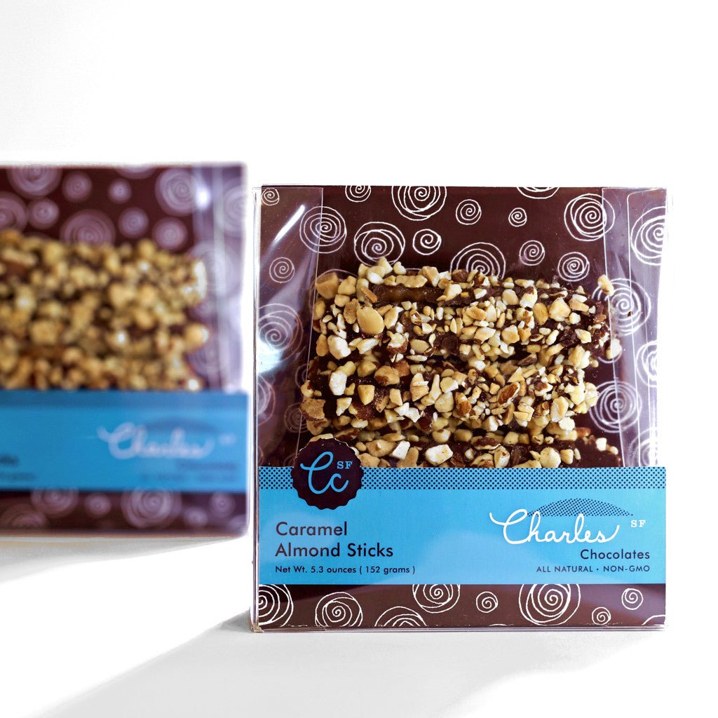 Caramel Almond Sticks Treats La Vie Bien Caramel Almond Sticks