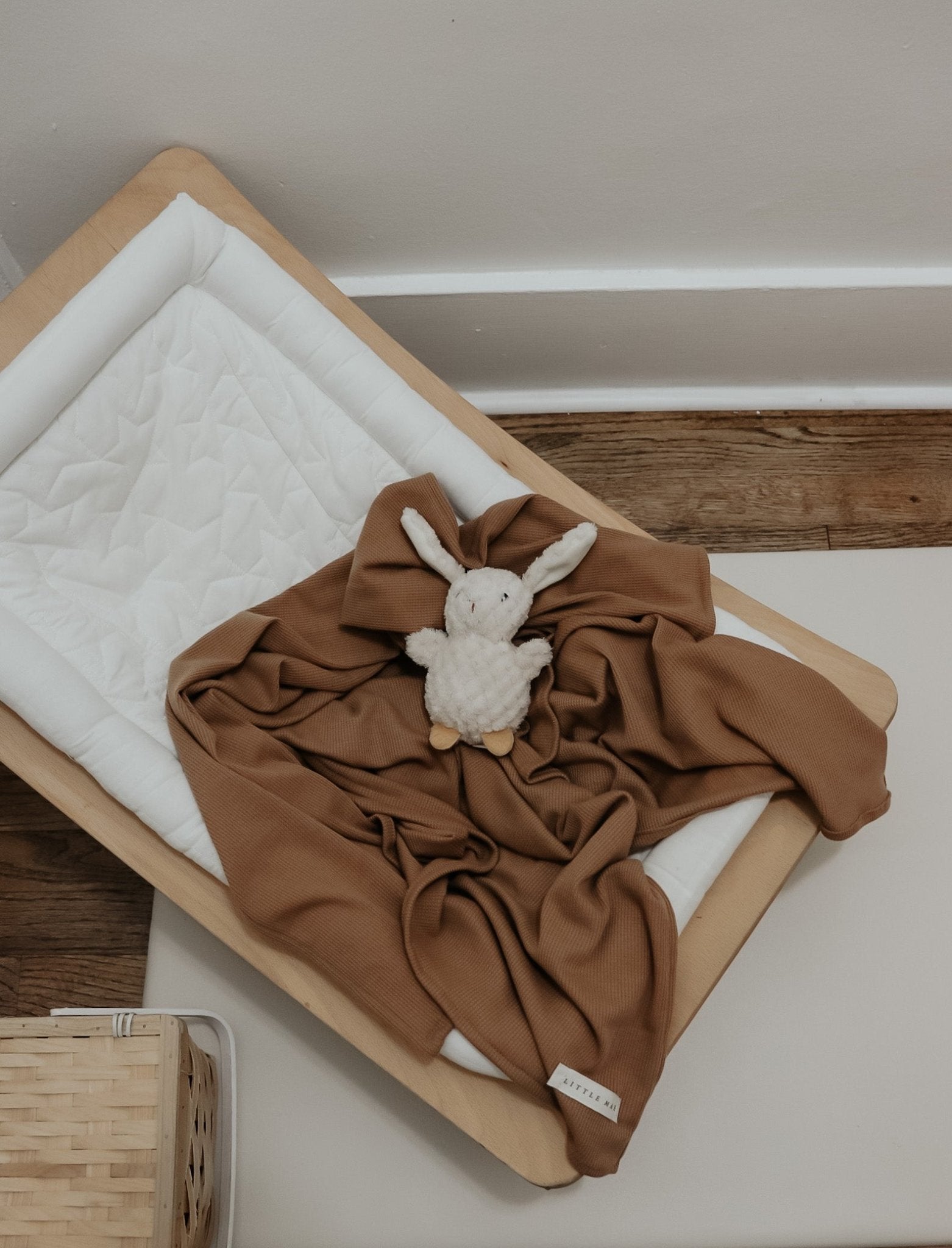 Caramel Waffle Knit Blanket La Vie Bien Caramel Waffle Knit Blanket