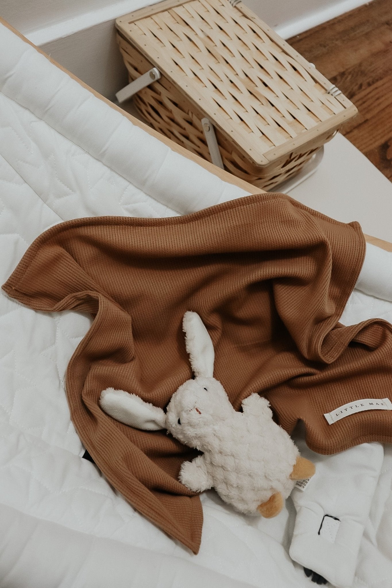 Caramel Waffle Knit Blanket La Vie Bien Caramel Waffle Knit Blanket