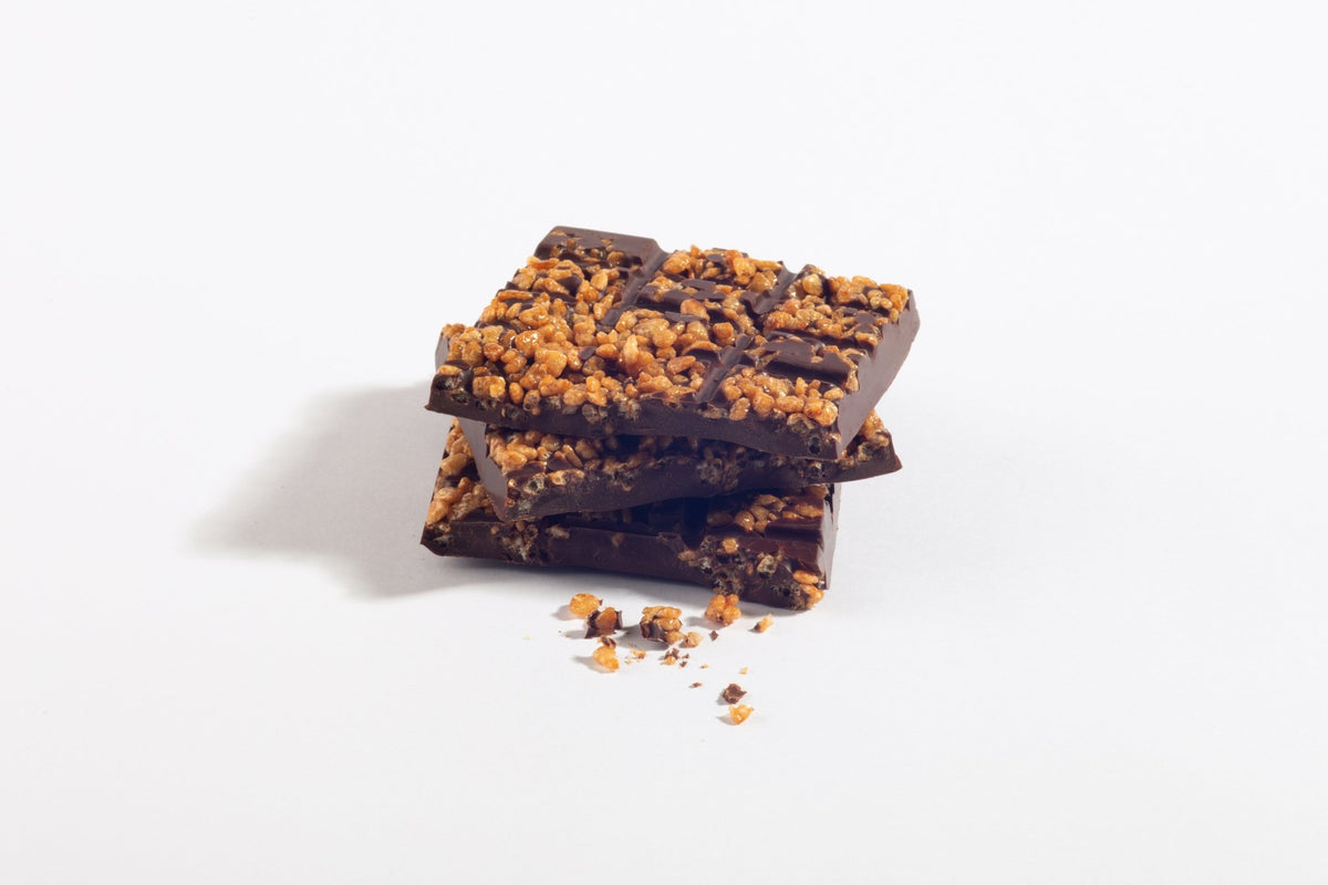 Caramelized Crisped Rice Bar, Bittersweet Chocolate Bars La Vie Bien Caramelized Crisped Rice Bar, Bittersweet Chocolate