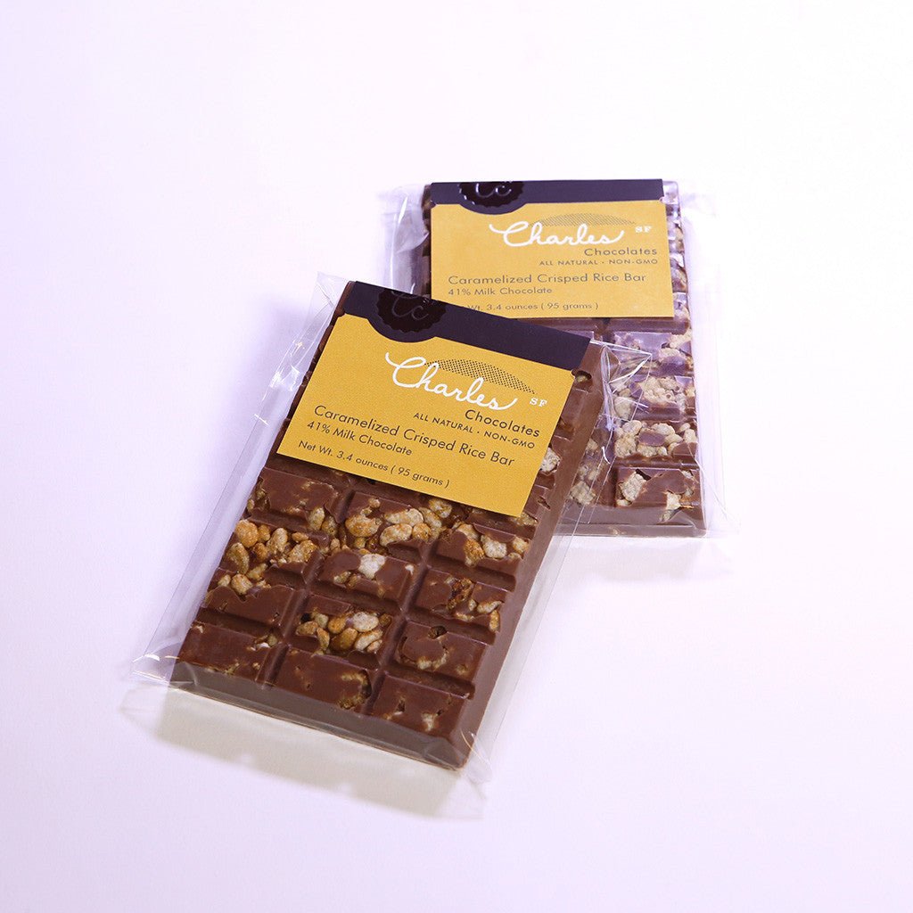 Caramelized Crisped Rice Bar, Milk Chocolate Bars La Vie Bien Caramelized Crisped Rice Bar, Milk Chocolate