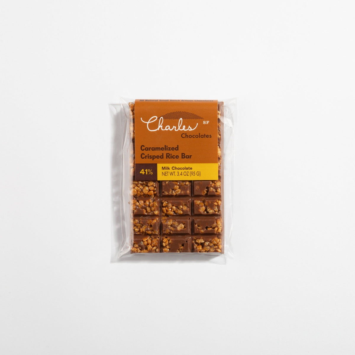 Caramelized Crisped Rice Bar, Milk Chocolate Bars La Vie Bien Caramelized Crisped Rice Bar, Milk Chocolate