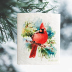 Cardinal Bird Swedish Dishcloth | Red Swedish Dishcloths La Vie Bien Cardinal Bird Swedish Dishcloth | Red