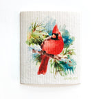 Cardinal Bird Swedish Dishcloth | Red Swedish Dishcloths La Vie Bien Cardinal Bird Swedish Dishcloth | Red