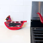 Cardinal Pot Holder Kitchen - Linens La Vie Bien Cardinal Pot Holder
