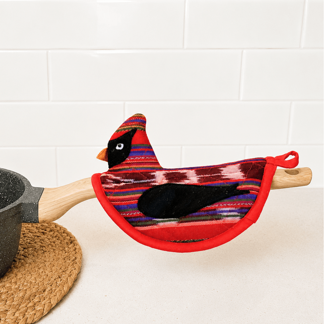 Cardinal Pot Holder Kitchen-Linens La Vie Bien Cardinal Pot Holder