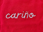 Cariño (sweetheart ) Spanish embroidered Spanish Baby jersey bodysuit, minimalist baby clothing gifts Baby bodysuit La Vie Bien Cariño (sweetheart ) Spanish embroidered Spanish Baby jersey bodysuit, minimalist baby clothing gifts