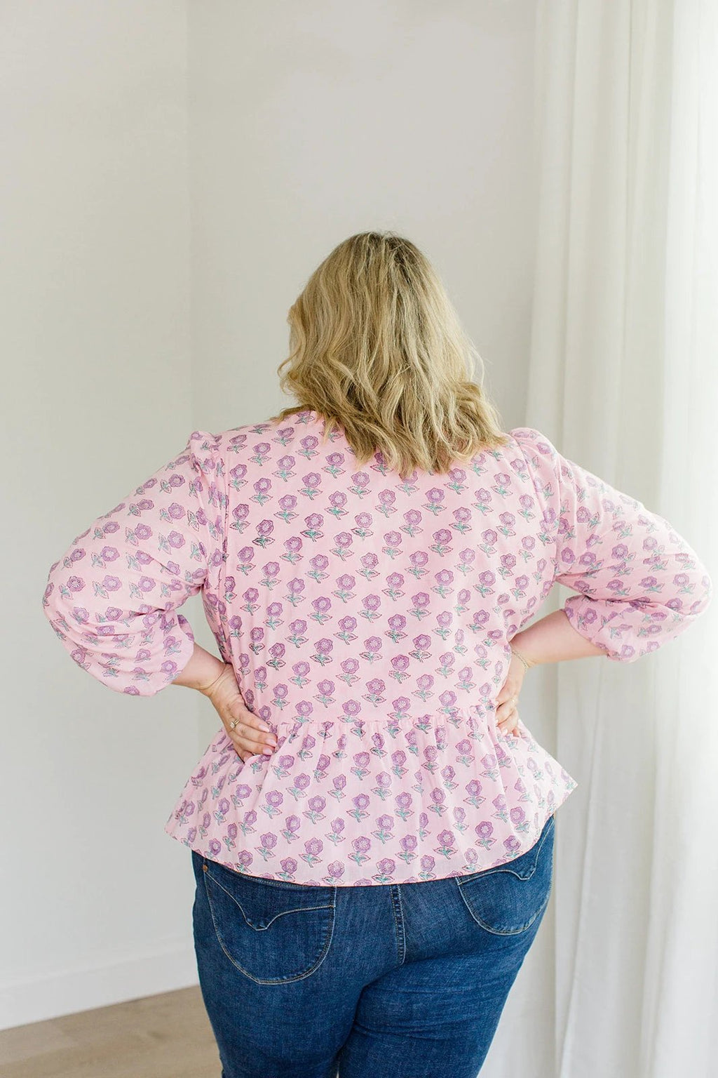 The Frances Top in Blush Haze by Carla Kiley Collection