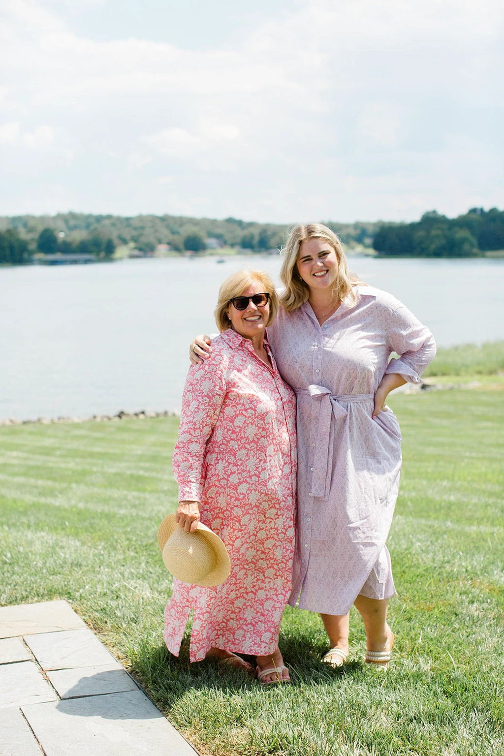 The Christine Shirt Dress in Lavender Taffy by Carla Kiley Collection