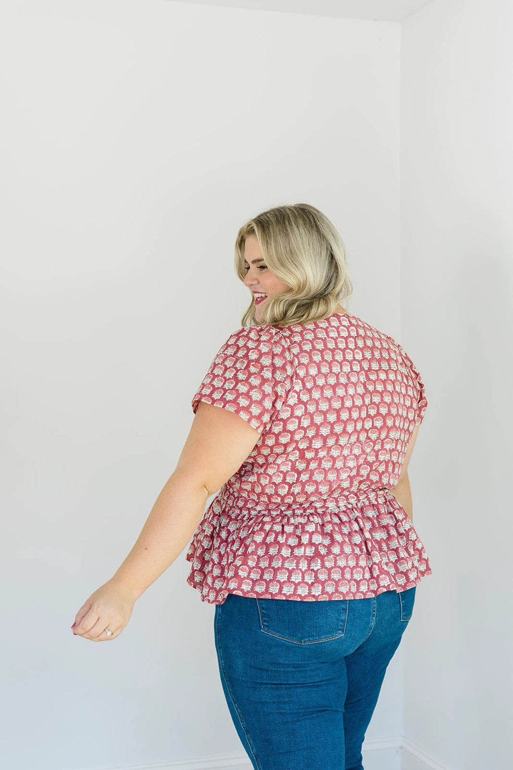 The Judy Top in Crimson Grove by Carla Kiley Collection
