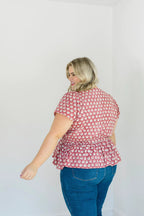 The Judy Top in Crimson Grove by Carla Kiley Collection
