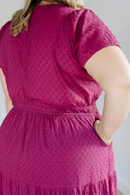 The Sarah Maxi Dress in Sugar Plum Dobby by Carla Kiley Collection