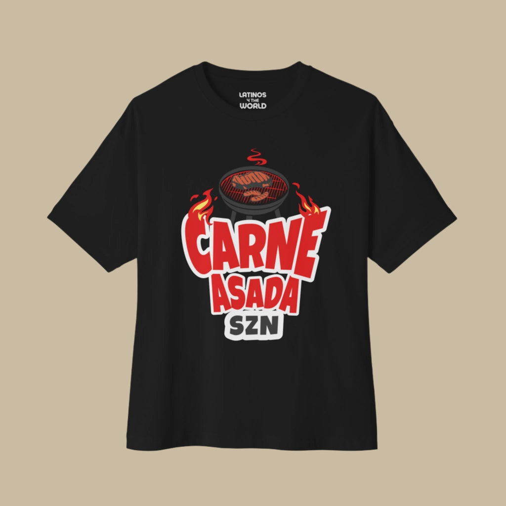 CARNE ASADA SZN T-shirt | BBQ Season July 4th USA Viva Mexico American | Latino Pride Funny Viral Tees T-Shirt La Vie Bien CARNE ASADA SZN T-shirt | BBQ Season July 4th USA Viva Mexico American | Latino Pride Funny Viral Tees