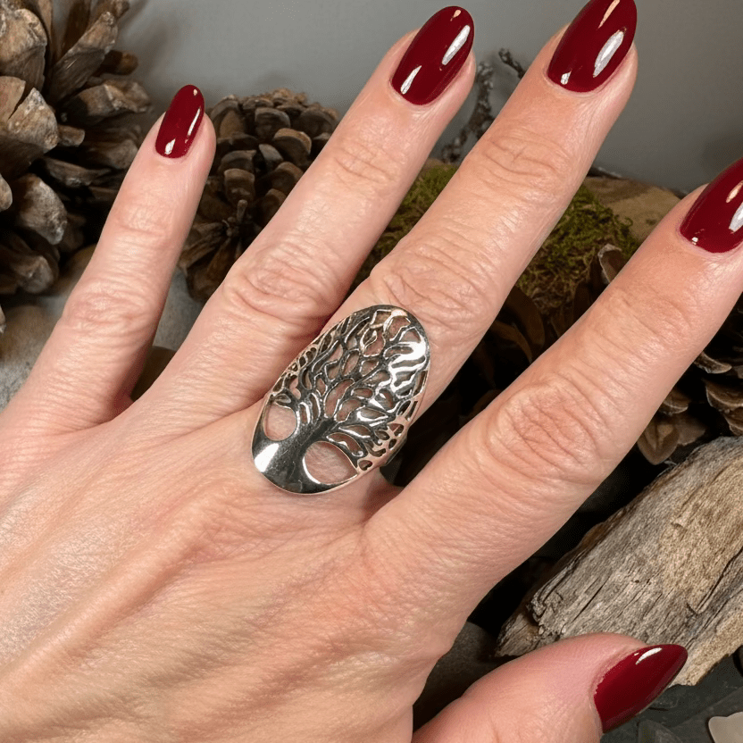Caroline Tree of Life Ring in Sterling Silver Ring La Vie Bien Caroline Tree of Life Ring in Sterling Silver