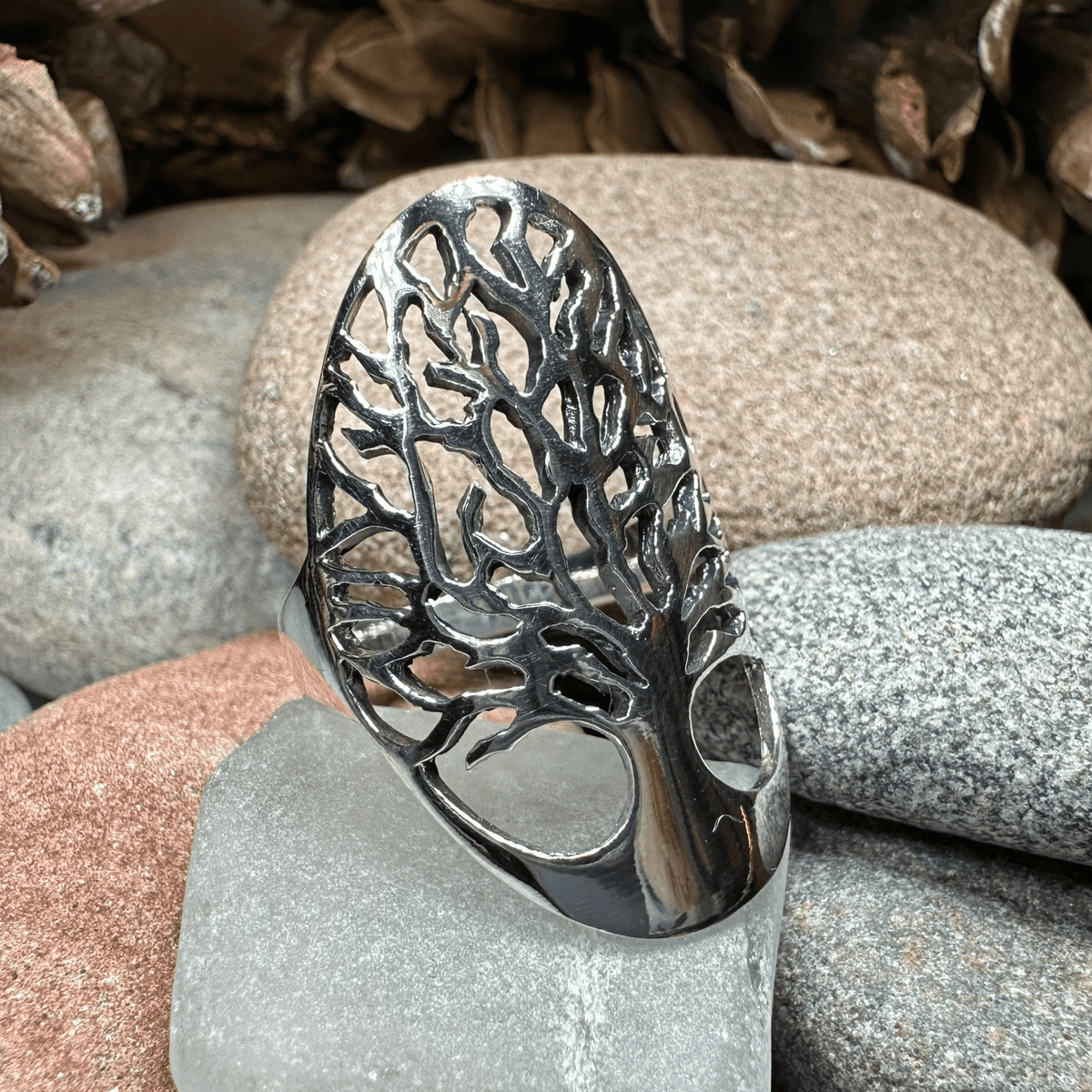 Caroline Tree of Life Ring in Sterling Silver Ring La Vie Bien Caroline Tree of Life Ring in Sterling Silver