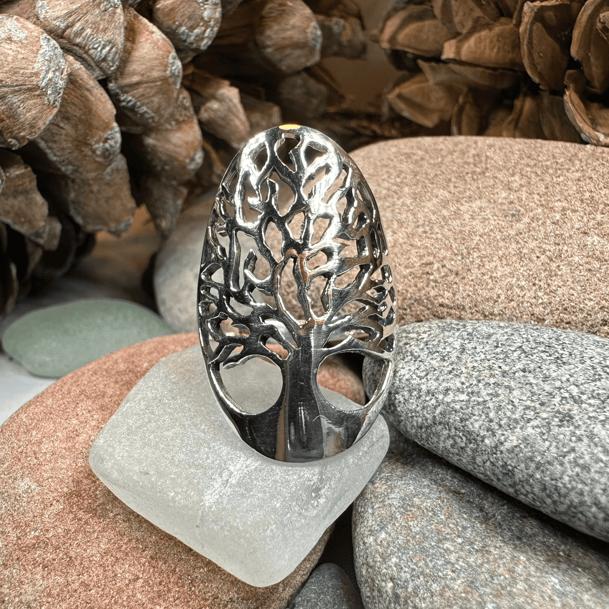 Caroline Tree of Life Ring in Sterling Silver Ring La Vie Bien Caroline Tree of Life Ring in Sterling Silver