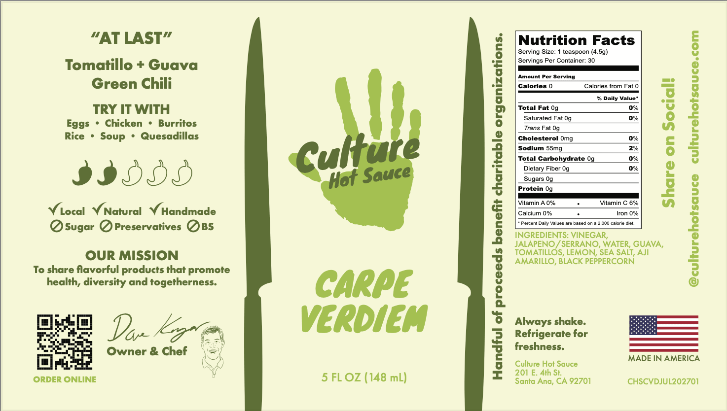 Carpe Verdiem Hot Sauce 1 La Vie Bien Carpe Verdiem