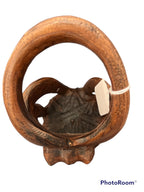 Carved Wine Bottle Holders - 2 Styles, Octopus, Sea Turtle Accent Decor La Vie Bien Carved Wine Bottle Holders - 2 Styles, Octopus, Sea Turtle