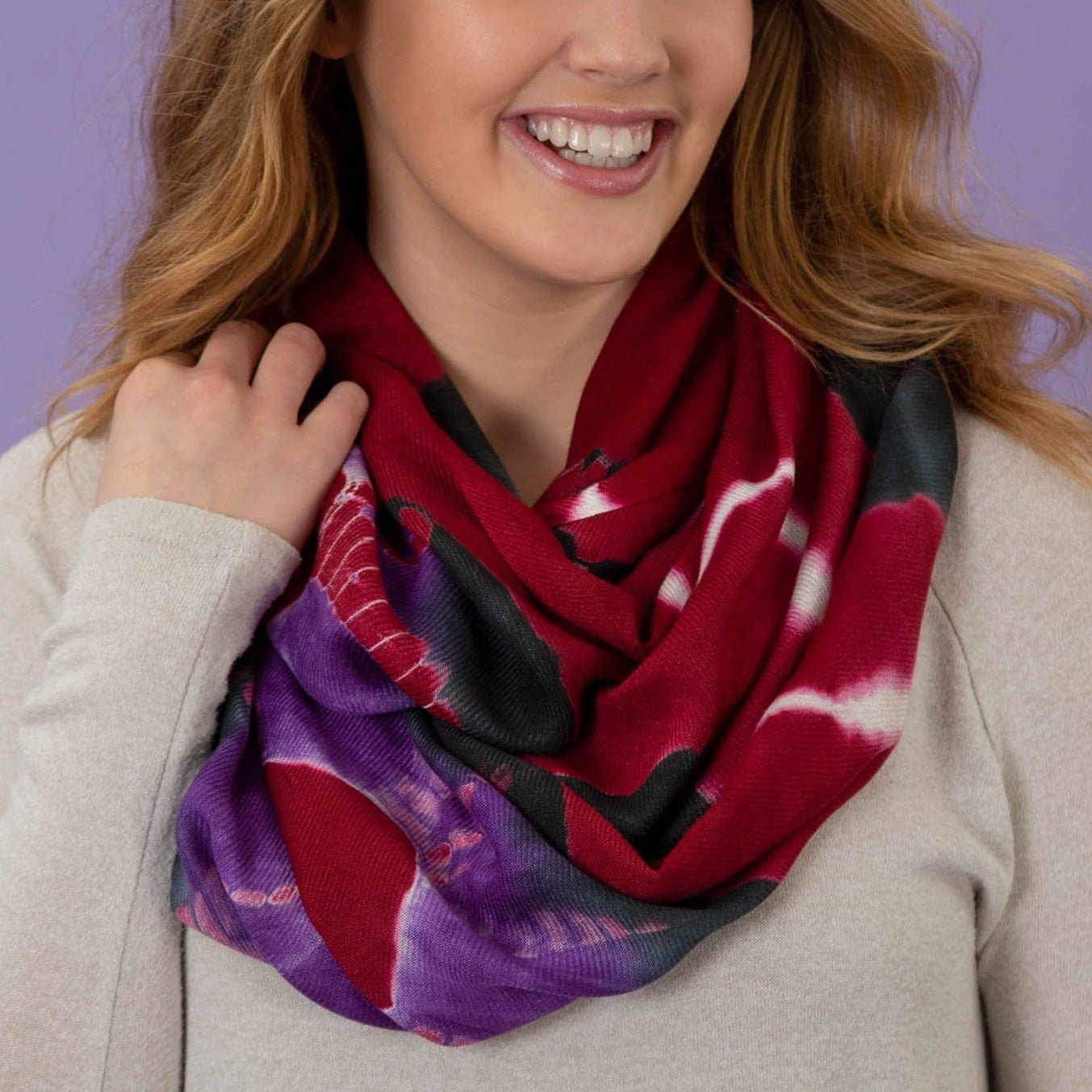 Cascade of Colors Infinity Scarf | Fair Trade Scarves & Bandanas La Vie Bien Cascade of Colors Infinity Scarf | Fair Trade