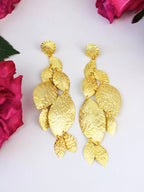 Cascading Leaf Statement Earrings by Ash & Rose