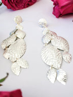 Cascading Leaf Statement Earrings by Ash & Rose