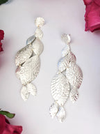 Cascading Leaf Statement Earrings by Ash & Rose