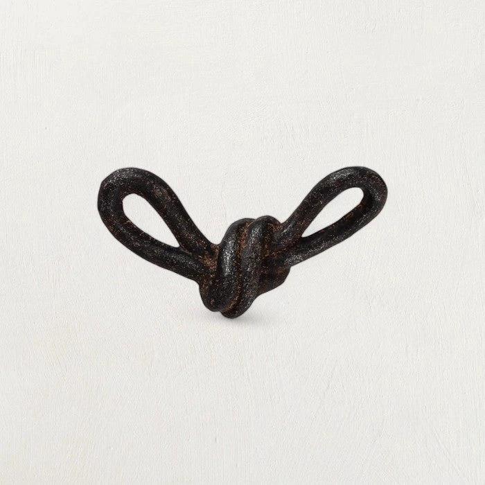 Cast Iron Black Knot Décor by White Cliff Studio