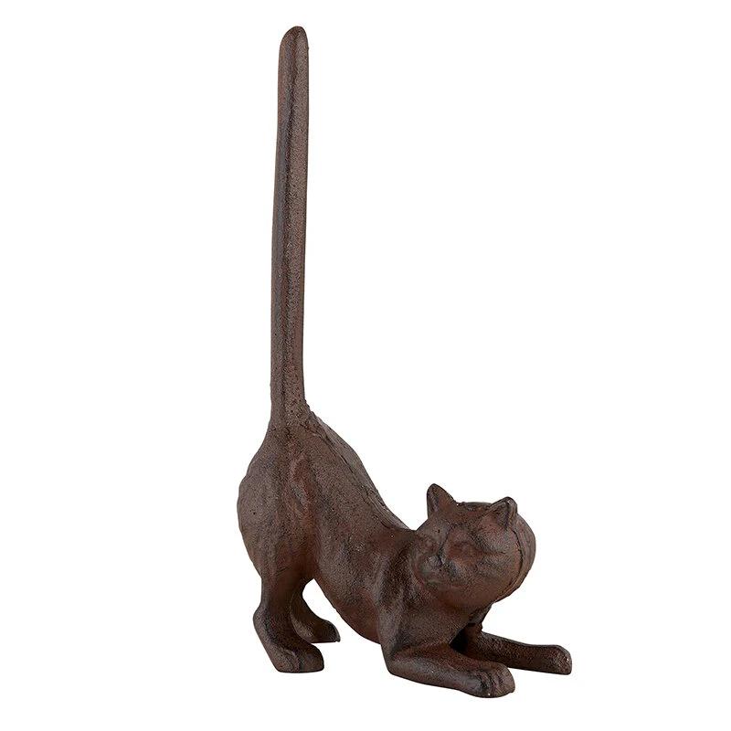 Cat Butt Cast Iron Tissue Holder | 9.5" Tall | Real Cast Iron, Virtually Indestructible by The Bullish Store