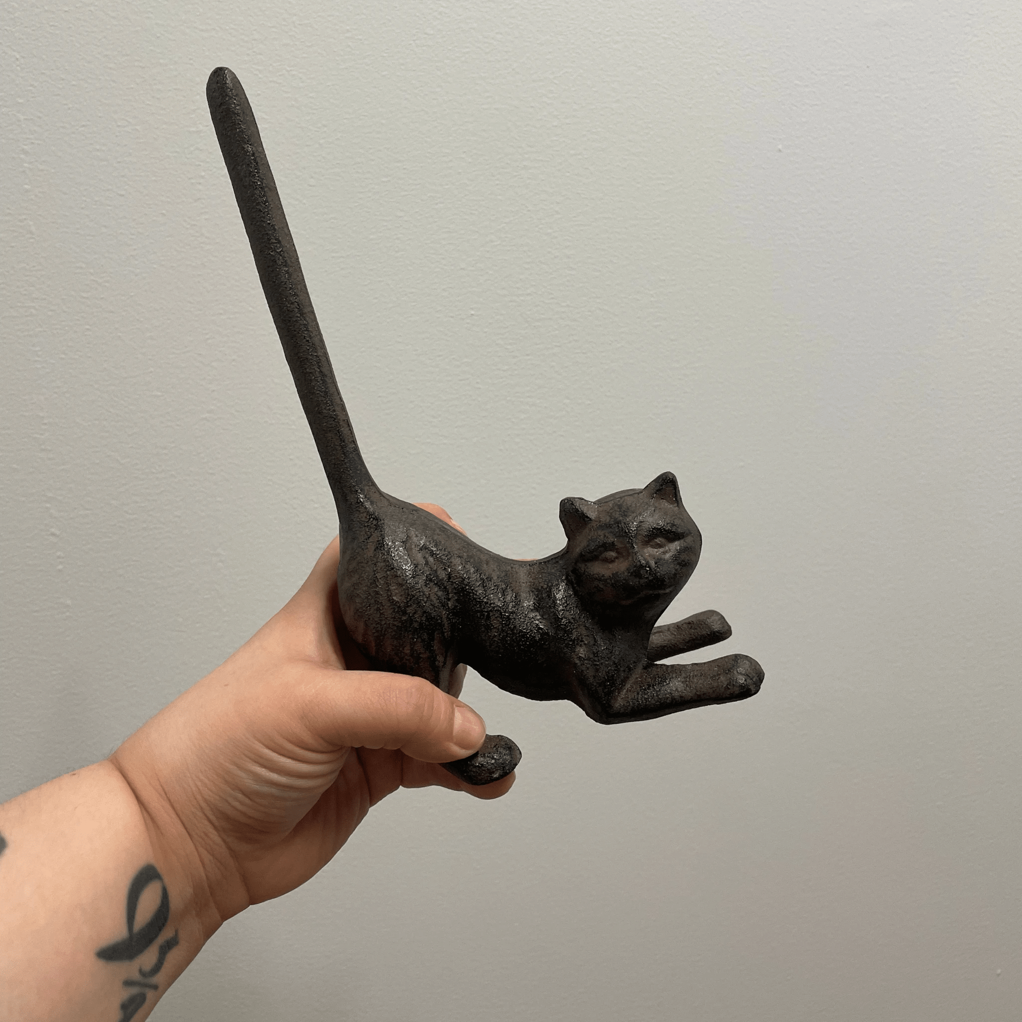 Cat Butt Cast Iron Tissue Holder | 9.5" Tall | Real Cast Iron, Virtually Indestructible by The Bullish Store