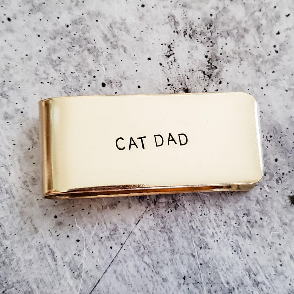 CAT DAD Money Clip For Him La Vie Bien CAT DAD Money Clip