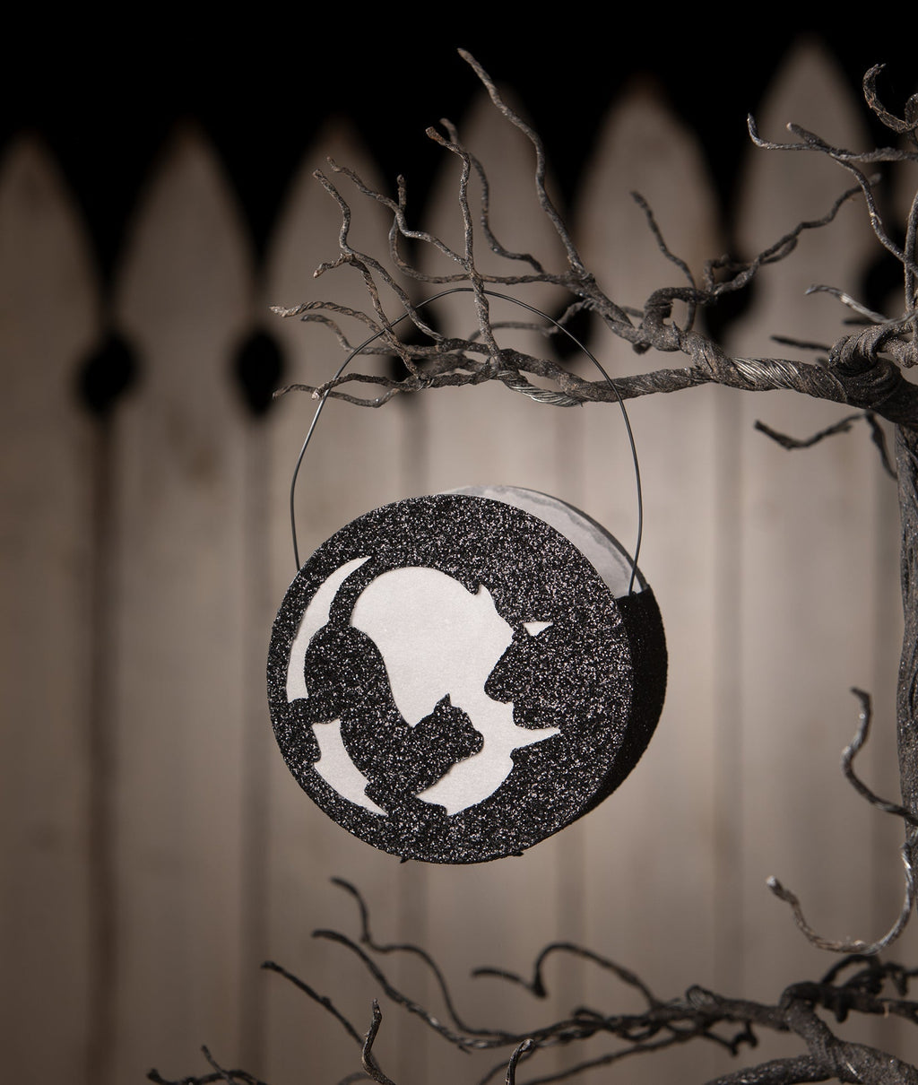 Cat in Moon Lantern | Halloween Decor | Bethany Lowe Seasonal & Holiday Decorations La Vie Bien Cat in Moon Lantern | Halloween Decor | Bethany Lowe