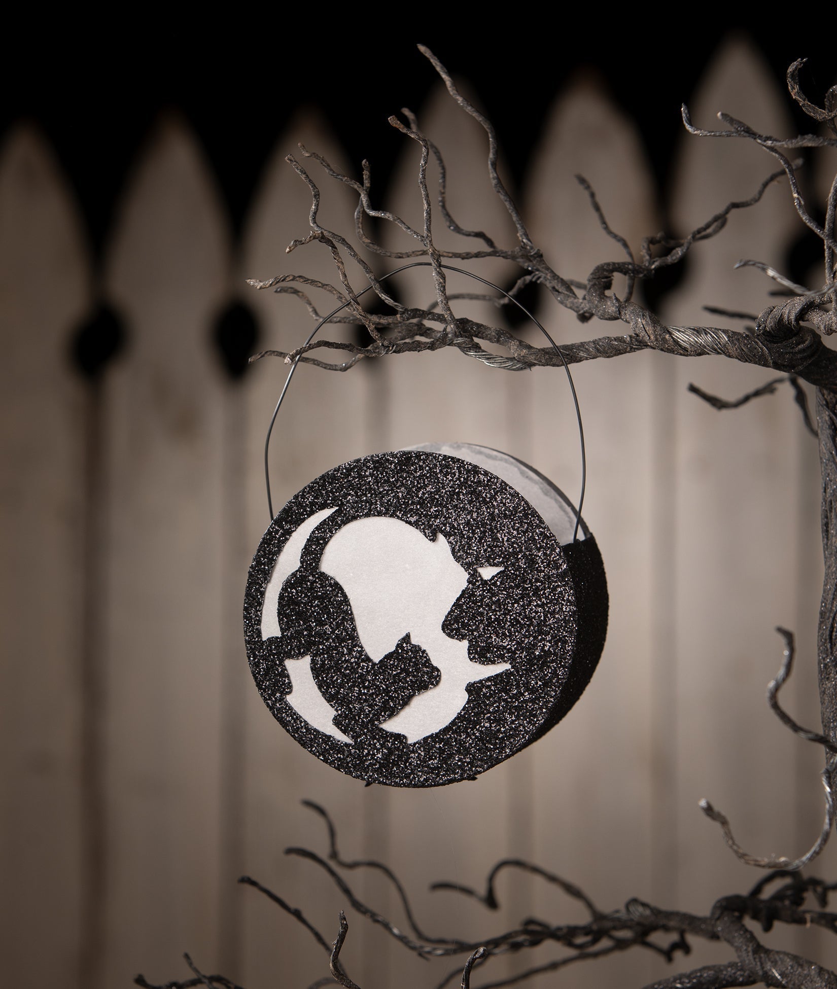 Cat in Moon Lantern | Halloween Decor | Bethany Lowe Seasonal & Holiday Decorations La Vie Bien Cat in Moon Lantern | Halloween Decor | Bethany Lowe