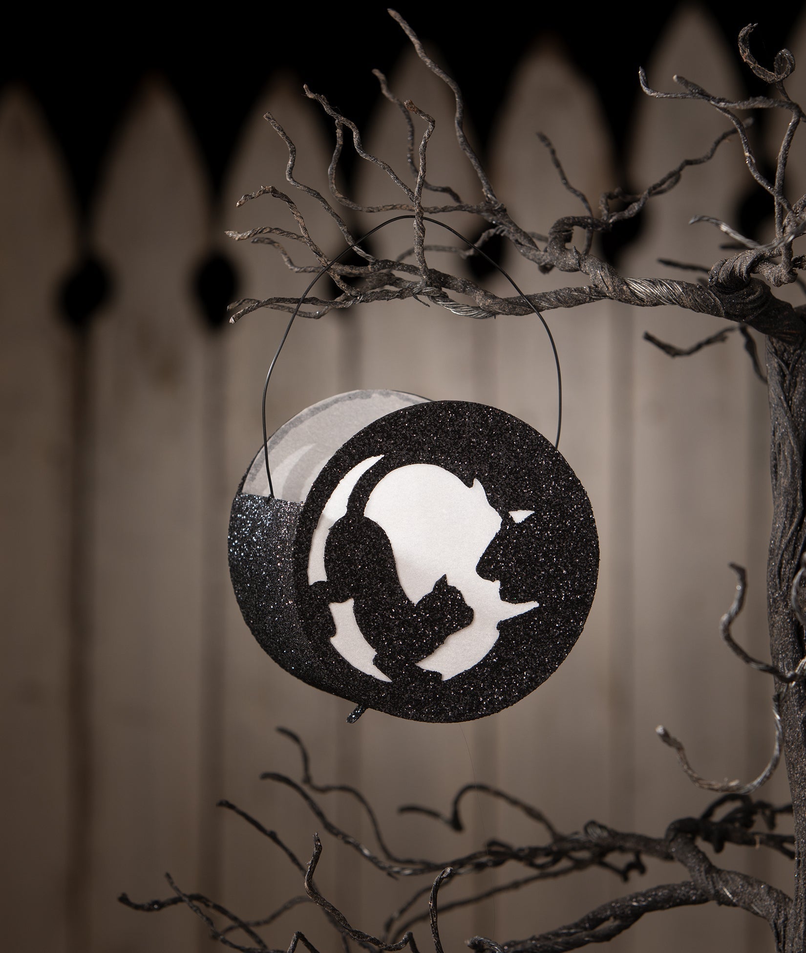 Cat in Moon Lantern | Halloween Decor | Bethany Lowe Seasonal & Holiday Decorations La Vie Bien Cat in Moon Lantern | Halloween Decor | Bethany Lowe