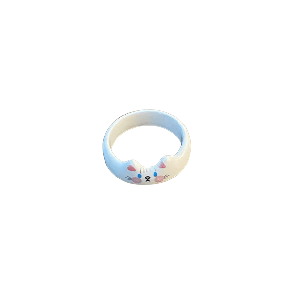 Cat Rings Set of 5 | Sculpted Peeking Cat Face Rings | Brown, White, Black & Calico | Size 7 Ring La Vie Bien Cat Rings Set of 5 | Sculpted Peeking Cat Face Rings | Brown, White, Black & Calico | Size 7