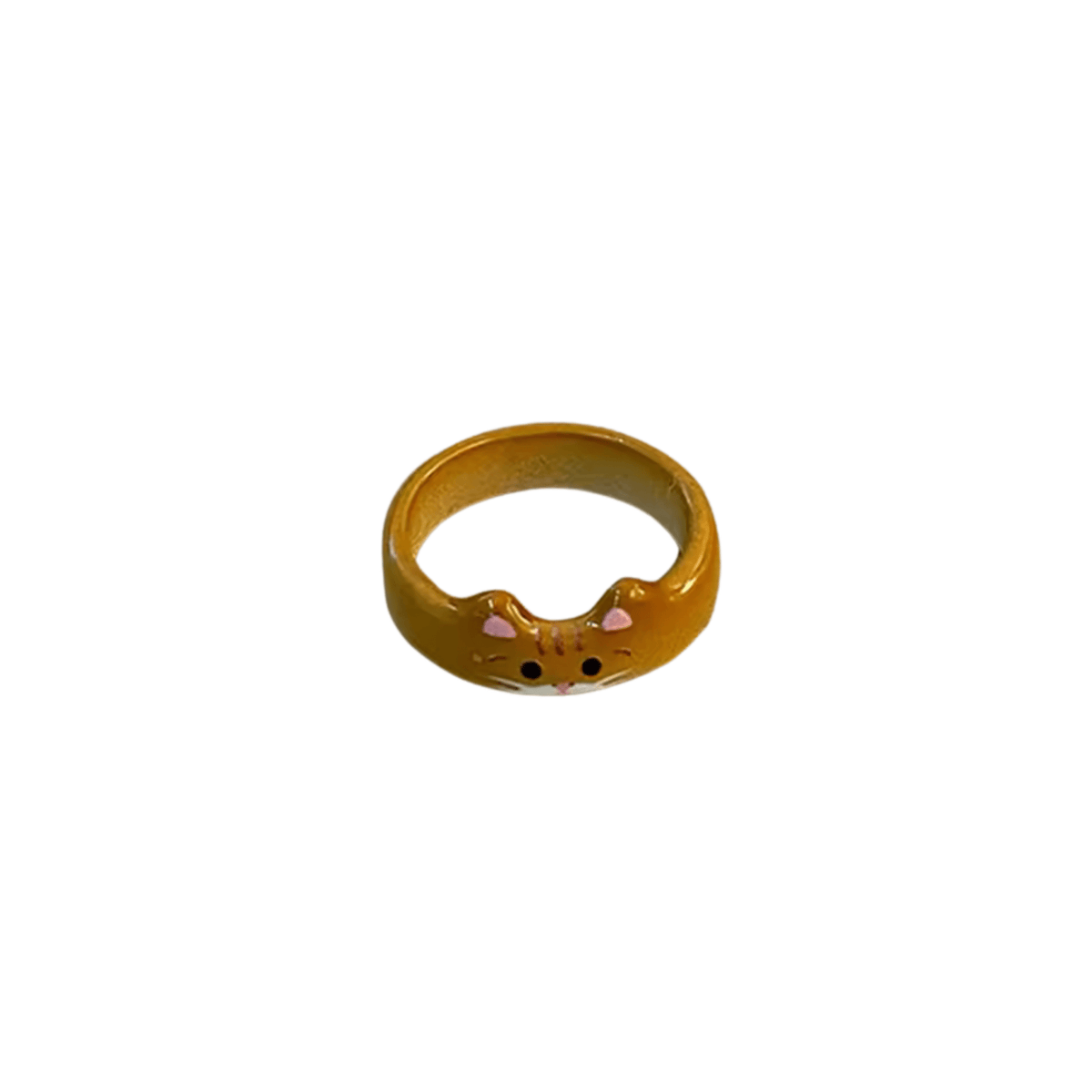 Cat Rings Set of 5 | Sculpted Peeking Cat Face Rings | Brown, White, Black & Calico | Size 7 Ring La Vie Bien Cat Rings Set of 5 | Sculpted Peeking Cat Face Rings | Brown, White, Black & Calico | Size 7