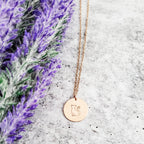 Cat Silhouette Disc Necklace Stamped Necklaces La Vie Bien Cat Silhouette Disc Necklace